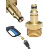 Image de Rosfix Adaptateur M22 x 1,5 Vers Raccord Rapide   Laiton, Axe de 14 mm | Pièce de Rechange pour Nettoyeurs Haute Pression Nilfisk, Stihl, Gerni