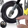 Image de Rosfix Tuyau de Nettoyage Canalisation 35m M22   Buse Amovible 1/4" | compatible avec netyeur haute compression Kärcher K2 K7
