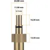 Image de Rosfix Adaptateur 1/4" à Raccord Rapide   Pièce de Rechange pour Nettoyeurs Haute Pression Bosch, Black+decker, Makita et Stanley | 160 bar