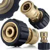 Image de Rosfix Adaptateur M22 Filetage Femelle 14 mm Vers Raccord Rapide 3/8"   Laiton | Pour Nettoyeurs Haute Pression Kärcher | Résistant à la Corrosion