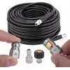 Image de Rosfix Kit DuoJet 15 m   Tuyau de Nettoyage de Canalisations 1/4" 155 bar, 2 Buses, M22 et 1/4" NPT
