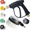 Image de Rosfix Kit JetKit Pro QC-M22   Accessoires pour Nettoyeur Haute Pression 300 Bars | Pistolet, 5 Buses QC, Adaptateur M22-K, Brosse Rotative