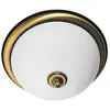 Image de Plafonnier rond PLAFON en laiton, 2xE27x20W, verre, dimensions : 19x36x36 cm, IP20, Jupiter