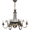 Image de Lustre Rétro Chandelier Bronze Patiné 6xe14 11w Jupiter