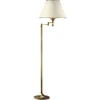 Image de Lampadaire Réglable Laiton Patiné Abat-jour Écru Jupiter