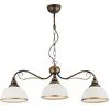 Image de Lampe suspendue à poutre Xsara 3 flammes Lampe à suspendre Verre Abat-jour Luminaires