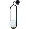 Image de Applique murale IGON noir-blanc-doré 1xE14x15W en métal, dimensions : 50x16x16 cm, IP20, Jupiter