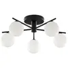 Image de Plafonnier PRATO noir et blanc 5xG9x8W en métal, dimensions : 27x66x66 cm, IP20, Jupiter