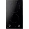 Image de Table domino vitrocéramique 30cm 2 feux noir - Amica - PH3200PG -