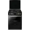 Image de Cuisinière mixte 77l 4 feux noir - Amica - ACM7037RN -