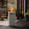 Image de Planika Faro [Foyer à gaz mobile d'extérieur] : avec housse de protection - gris soie
