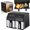 Image de Extralink Home Air Fryer SJ-1000 10 L (6 L + 4 L), 2500 W, Dual Basket, friteuse à air chaud