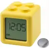 Image de ECOLIGHT Réveil électronique digital à piles Blob jaune