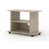 Image de Meuble TV mobile "Yogi" en bois imitation chêne sonoma
