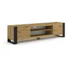 Image de Lowboard Armoire TV MONDI 188 cm Commode HI-FI Table Étagère Sideboard Chêne Artisan