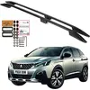 Image de Barres de toit PEUGEOT 3008 SUV 2009-2016 Noir Aluminium Durable Solide