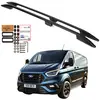 Image de Barres de toit FORD TRANSIT CUSTOM LONG de 2012 à 2023 COULEUR NOIR