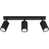 Image de Plafonnier KARBON 3L noir 3xGU10 10W aluminium 16.5x6.5x45cm Sollux Lighting