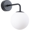 Image de Applique ASTRAL 1 noir 1xG9 8W acier/verre 21x22x10cm Sollux Lighting