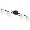 Image de Suspension KAIRO noir et blanc 4xE14x15W en métal, dimensions : 19x87x20 cm, IP20, Emibig