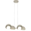Image de Suspension Moderne Beige Verre Blanc 4xg9 Boom Emibig