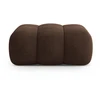 Image de Pouf En Velours Chocolat