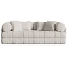 Image de Canapé Convertible 3 Places En Bouclé Beige Clair
