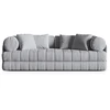 Image de Canapé Convertible 3 Places En Bouclé Gris