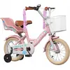 Image de Vélo Fille, Rose, 12 Pouces, Vélo, Porte-Bagages, Panier