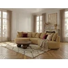 Image de Bobochic - Canapé D'Angle Fixe Calypso Tissu Bouclette Angle Gauche Ocre