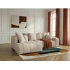 Image de Bobochic - Canapé D'Angle L Convertible Coffre Roxelane Tissu Chiné Angle Gauche Beige