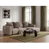 Image de Bobochic - Canapé D'Angle Convertible Réversible Coffre Sidonie Avec Coussins À Motif Léopard