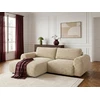 Image de Bobochic - Canapé D'Angle Compact Convertible Coffre Lucien Gros Côtelé Doux Angle Gauche Beige