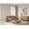 Image de Bobochic - Canapé Droit Convertible Ouverture Express 3 Places Fuji Tissu Chiné Rose