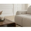 Image de Bobochic - Canapé D'Angle Convertible Avance-recule Électrique Ruby Tissu Chenille Angle Droit Beige