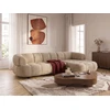 Image de Bobochic - Canapé D'Angle Convertible Avance-recule Électrique Lovely Tissu Chenille Angle Droit Taupe