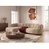 Image de Bobochic - Canapé D'Angle Convertible Avance-recule Électrique Lovely Tissu Chenille Angle Gauche Taupe
