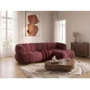 Image de Bobochic - Canapé D'Angle Convertible Avance-recule Électrique Lovely Tissu Chenille Angle Droit Rouge