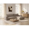 Image de Bobochic - Canapé D'Angle Réversible Convertible Honore Tissu Chenille Taupe