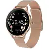 Image de Montre Connectée Femme avec Bracelet en maille Élégante inoxydable Rose champagne - Neuf