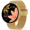 Image de Montre Connectée Femme Élégante Suivi Santé Appel Bluetooth Dorée - Neuf