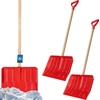 Image de KOTARBAU® Lot de 2 pelles à neige Pelle à neige pour enfants Pelle à neige pour enfants Pelle à neige en bois manche longueur totale 84 cm
