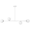Image de Plafonnier Blanc Moderne Gama 4 Globes Verre G9 Sigma