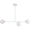 Image de Plafonnier Blanc Minimaliste 3 Globes Verre Gama Sigma