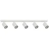 Image de Plafonnier Blanc Moderne Barre 5 Spots Gu10 Sigma