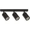 Image de Plafonnier Moderne Noir, Barre 3 Spots Gu10 Sigma