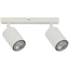 Image de Plafonnier Moderne Blanc Barre 2 Spots Gu10 Sigma