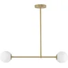 Image de Plafonnier Minimaliste Doré, 2 Globes, G9 Sigma Lighting
