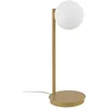 Image de Lampe Table Gama Doré-beige, Globe Blanc, G9 Sigma