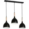 Image de Noak Lampe industrielle triple en bois